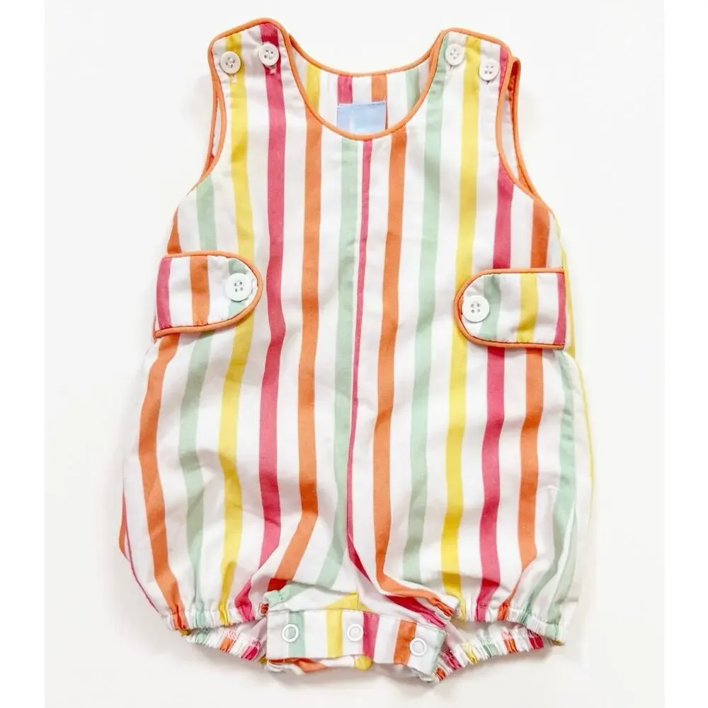 Bella Bliss Oliver Bubble Romper in Broadway Stripe